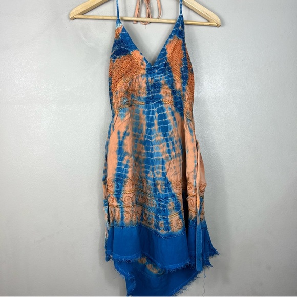 EARTHBOUND Dresses Vintage Earthbound Halter Wrap Around Earth Tie